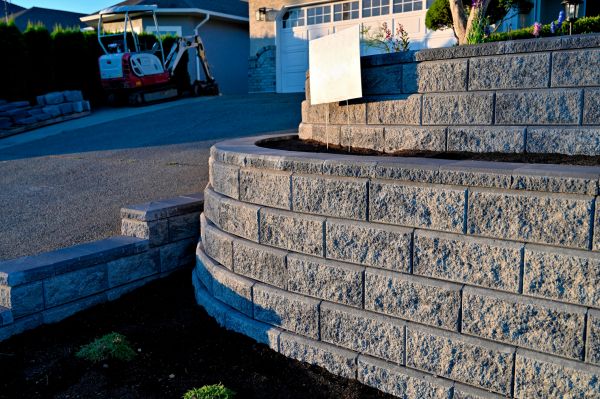 Stone Retaining Wall Repair in Provo